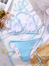 Triangle Cup Sexy 3D Flower Bikini