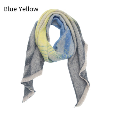 Thickened Heometric Bevel Scarf