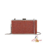 Diamond-encrusted Fringed One-shoulder Rhinestone Bag