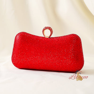 Hot Drilling Dinner Studded Clutch Bag