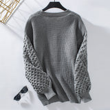 Knitted Retro Loose Long-sleeved Sweater Coat