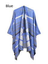 Women Star Jacquard Split Shawl