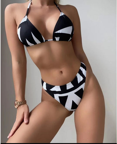 Digitally Printed Three-piece Beach Bikini