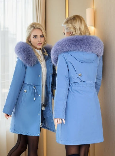 Thickened Waist Long Cotton-padded Jacket Coat