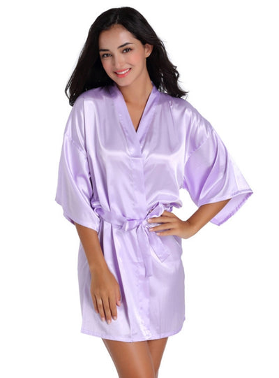 Women Loose Silk Nightgown