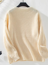 Knitted Pullover Loose Long Sleeve Sweater