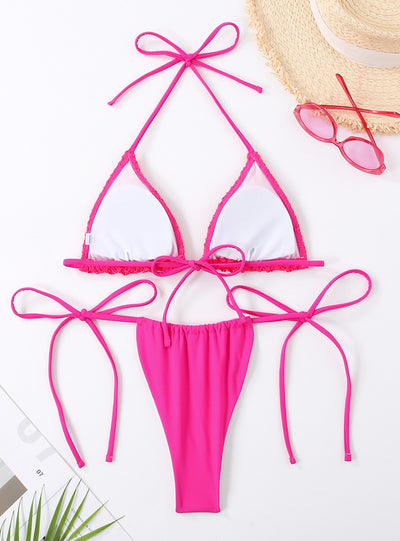 Sexy Thong Fishing Net Bikini Swimsuit