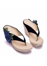 9 cm Bohemian Waterproof Platform Thick-soled Wedge Slippers