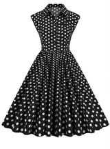 Women Polka Dot Retro Dress