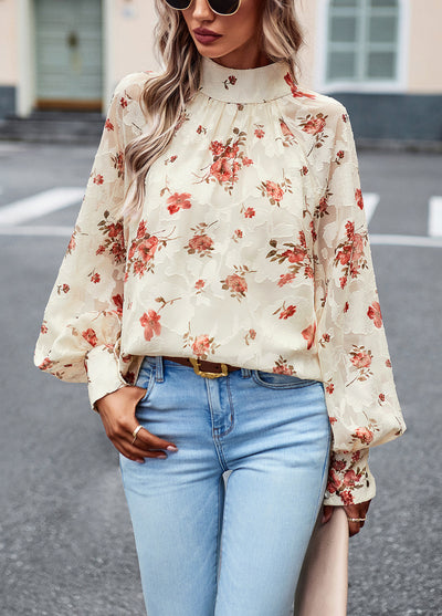 Women Printed Long-sleeved Shirt