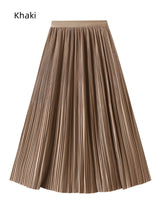 Summer Pleated Long Skirt