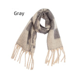 Thickened Coarse Beard Jacquard Plaid Scarf