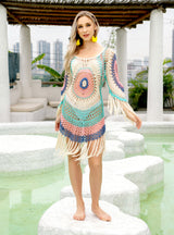 Hand Hook Tassel Beach Cover Up