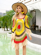 Hand Hook Tassel Beach Cover Up