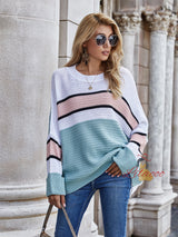 Women Striped Pullover Sweater