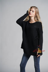 Turtle Neck Solid Color Sweater