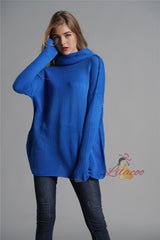 Solid Color Loose Turtle Neck Sweater