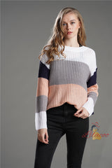 Striped Loose Pullover Sweater