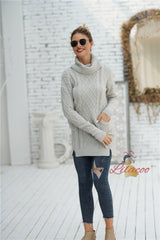 Solid Color Pullover Big Pocket Sweater