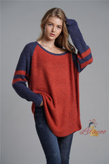 Medium and Long Loose Solid Color Sweater