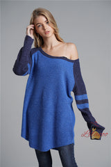 Medium and Long Loose Solid Color Sweater