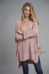 Solid Color Knitted Cardigan Sweater