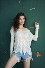 V-neck Knitted Lightweight Blouse Sweater