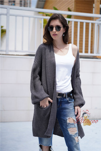 Fashion Loose Round Neck Coat Sweater