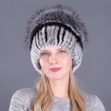 Women Winter Rabbit Fur Hat