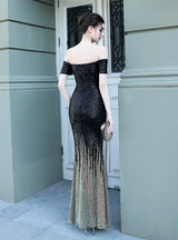 Womrn Sequined Fishtail Gown