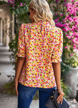 Women's Holiday Print Shirt Top