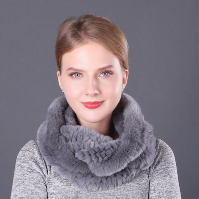 Women Rex Fur Scarf Ladies Fur Scarf