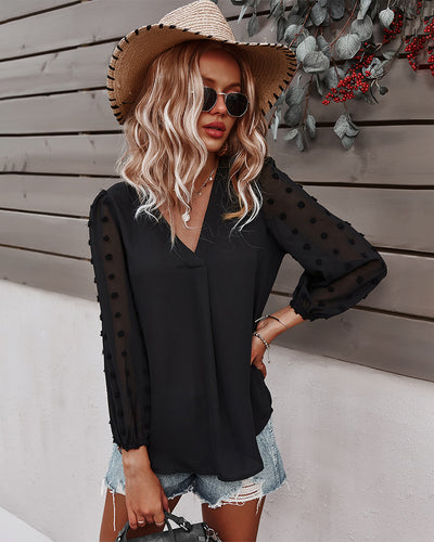 Long Sleeve Casual Shirt Holiday Style