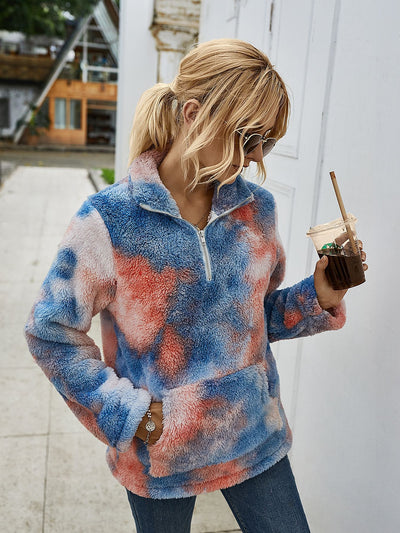 Fashion Tie-dyed Blouse Girl