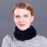 Rex Fur Scarf New Elastic Braided Fur Collar