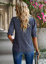 Women's Holiday Print Shirt Top