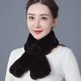 Rex Fur Scarf Double-sided Scarf Keep Warm