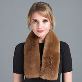 Women's Rex Fur Scarf Double-sided Thickening