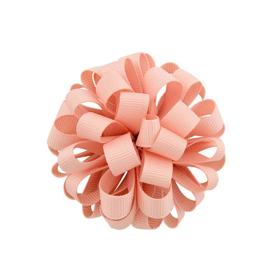 1 Pcs Girls Hair Elastics Rope Big Grosgrain Ribbon Flower