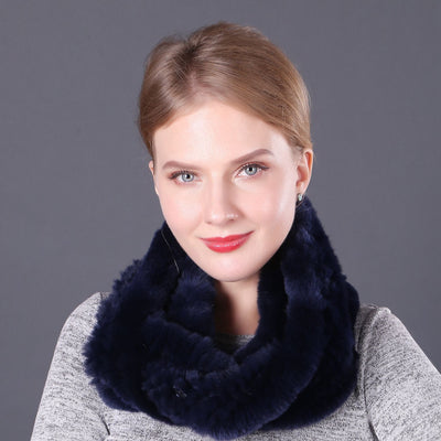 Women Rex Fur Scarf Ladies Fur Scarf