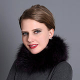 Women Fox Fur Scarf Female Winter