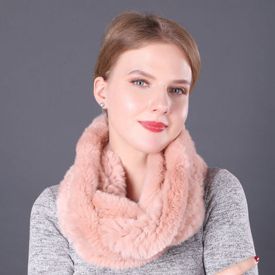 Women Rex Fur Scarf Ladies Fur Scarf