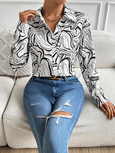 Fashion Sexy Women's Long Sleeve Slim Shirt