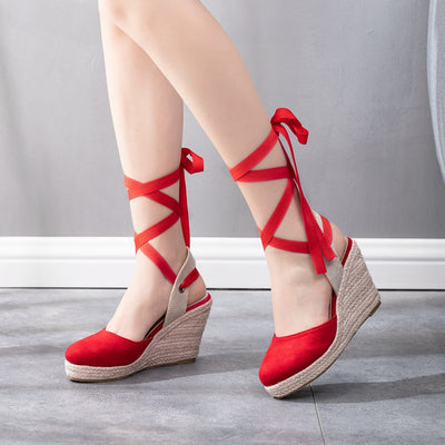 Bohemian Wedges Strap High-heeled Sandals