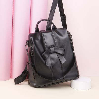 Women Retro PU Leisure Backpack