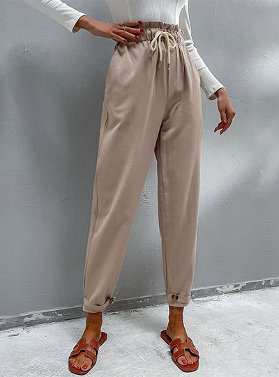 Women Casual Cotton Harem Pants