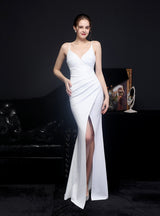 Slim Fishtail Straps Long Dress