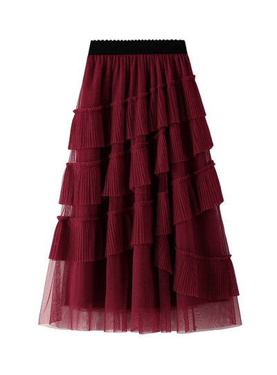 Multi-layer Cake Skirt Gauze Skirt