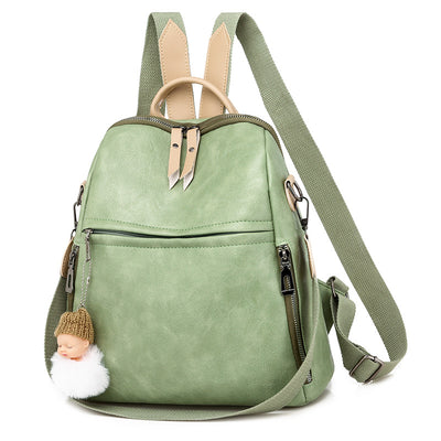 Women PU Schoolbag Backpack