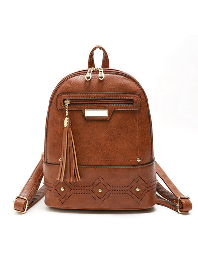 Baita Ladies Tassel Hollow Backpack